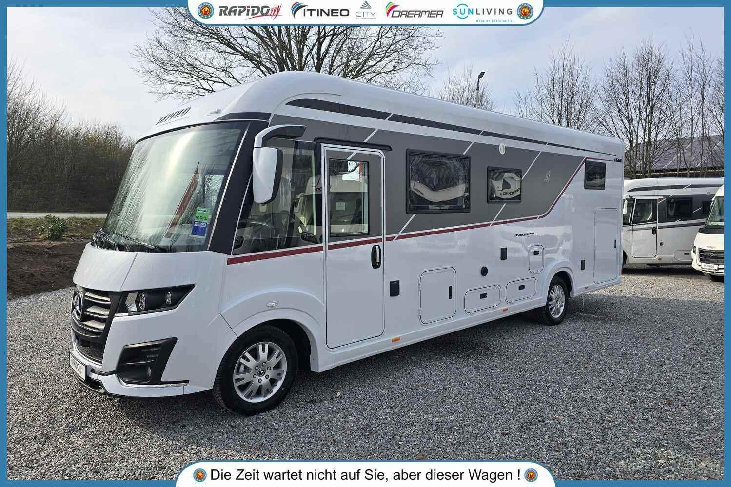Wohnmobil Mercedes Sprinter Rapido i166M Serie Distinction mit 4 Sitzen und 4 Schlafplätzen