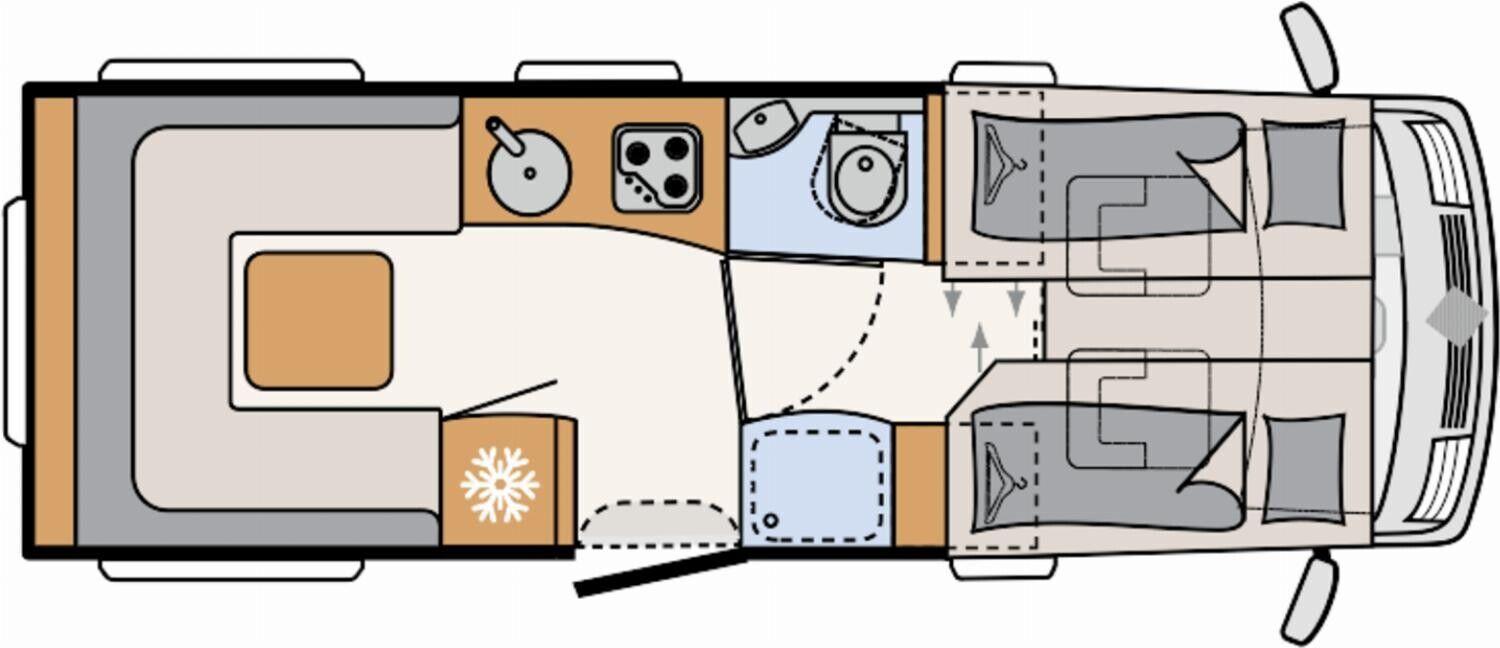 Wohnmobil Fiat Ducato Dethleffs I 6820-2 Alpa mit 4 Sitzen und 4 Schlafplätzen