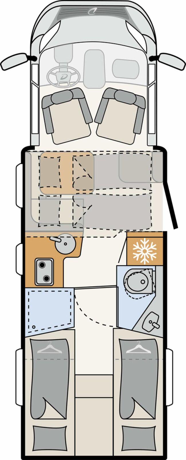 Wohnmobil Fiat Ducato Glücksmobil 741- EB Sondermodell T mit 4 Sitzen und 4 Schlafplätzen