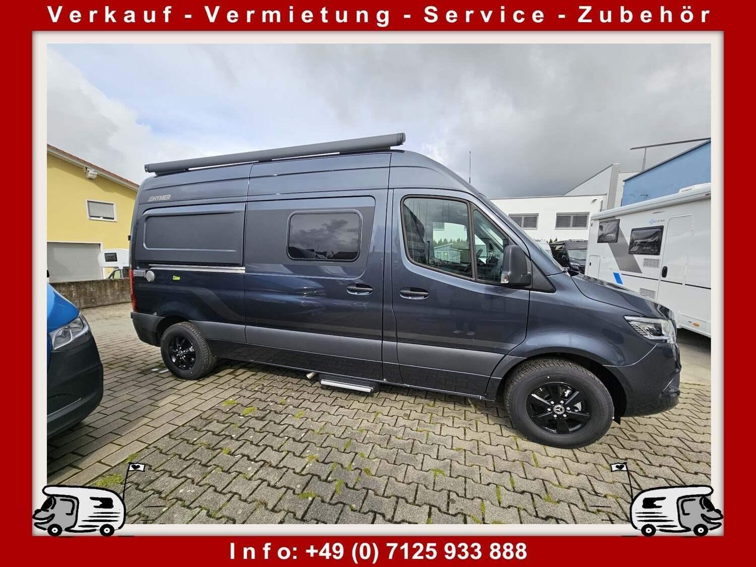 Wohnmobil Mercedes Sprinter Hymer 600 Free S mit 4 Sitzen und 2 Schlafplätzen