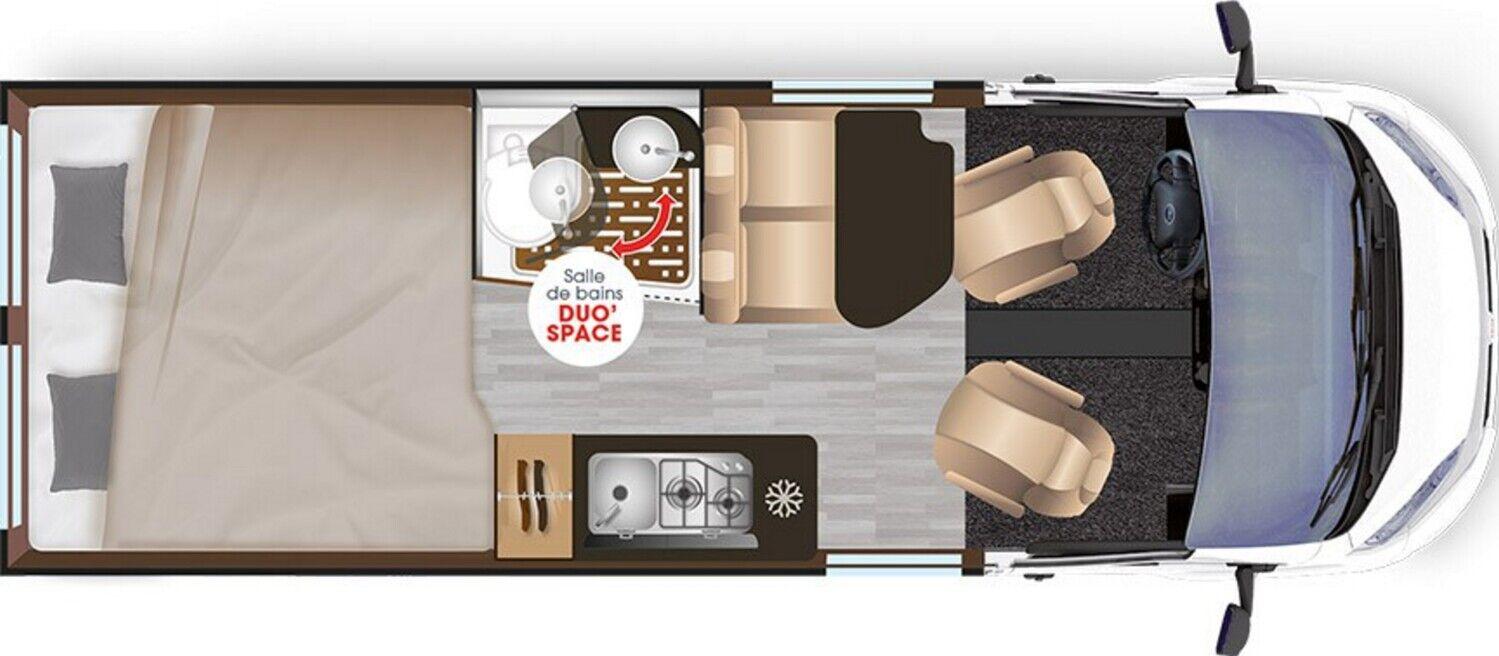 Wohnmobil Fiat Ducato Dreamer Camper Sport Fun mit 4 Sitzen und 2 Schlafplätzen