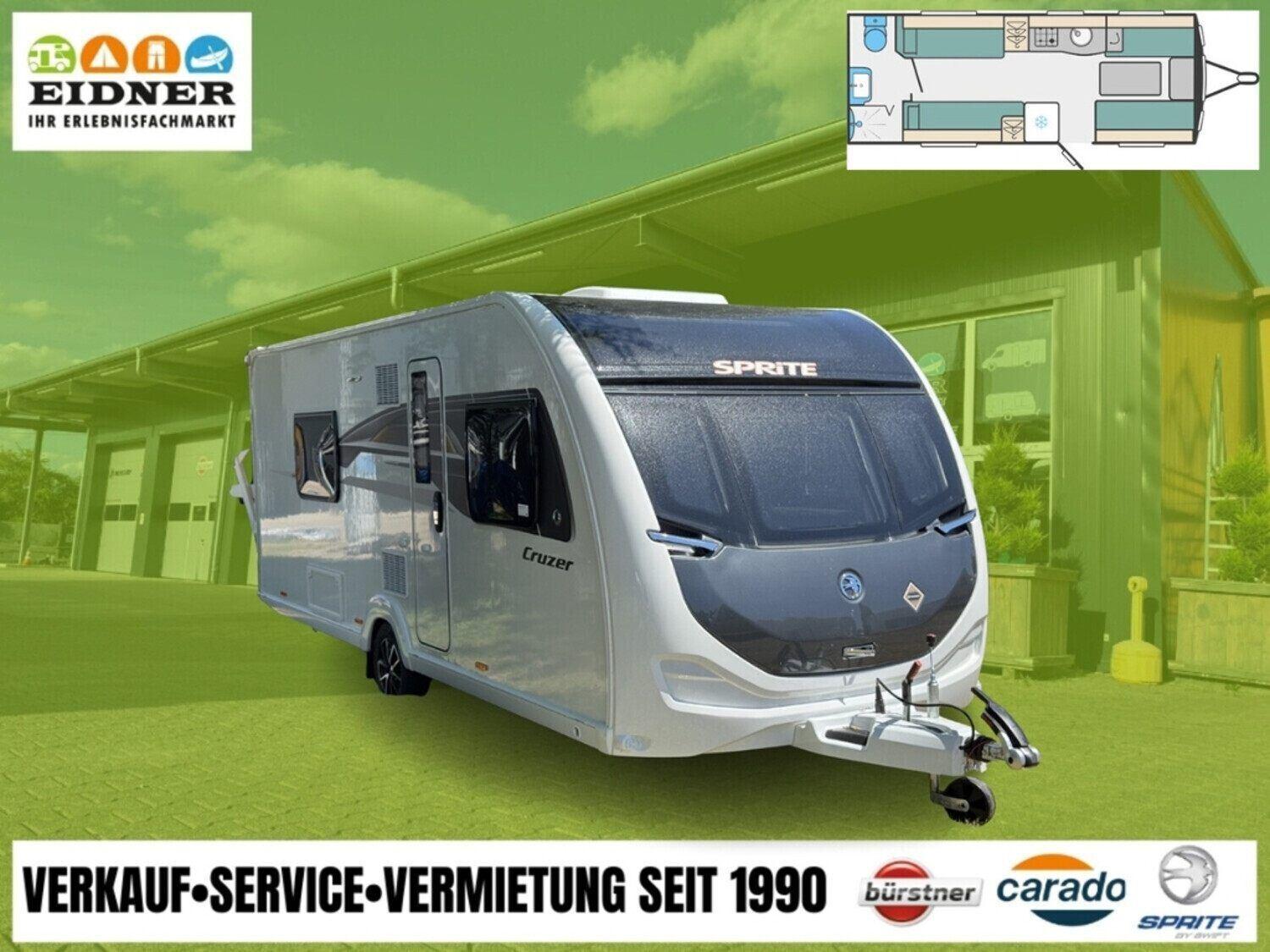 Wohnwagen Sprite 530 SR Cruzer mit 4 Sitzen und 4 Schlafplätzen