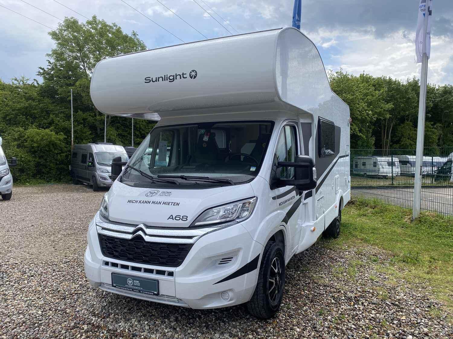 Wohnmobil Citroen Jumper Sunlight 68 A mit 4 Sitzen und 4 Schlafplätzen