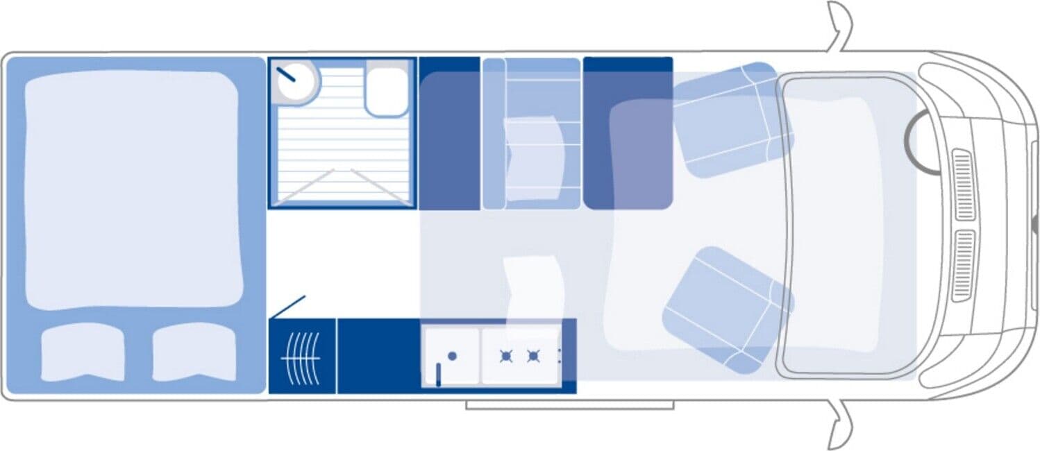 Wohnmobil Fiat Ducato La Strada Fiat 180 PS Avanti F mit 4 Sitzen und 4 Schlafplätzen