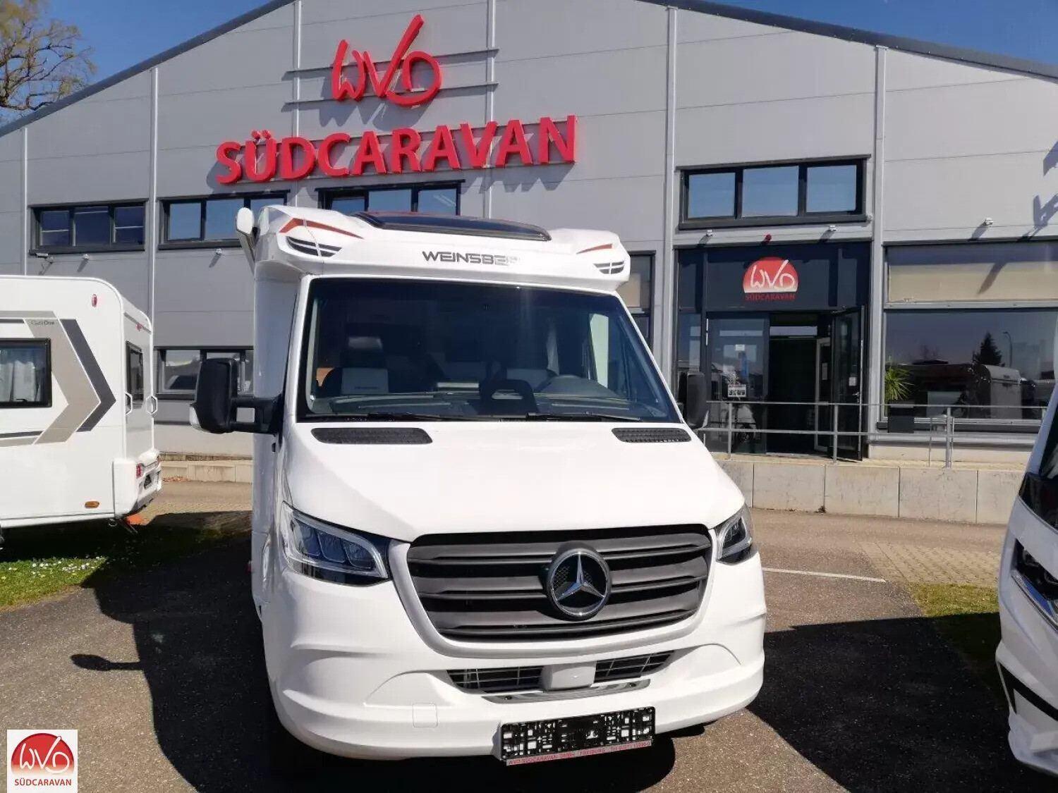 Wohnmobil Mercedes Sprinter Weinsberg 640 MEG EDITION [PEPPER] CaraCompact mit 4 Sitzen und 2 Schlafplätzen