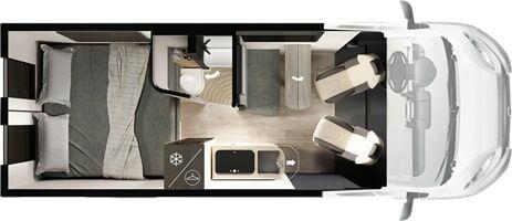 Wohnmobil Fiat Ducato Mobilvetta K 6.5 ADVANCE SAFETY Admiral mit 4 Sitzen und 2 Schlafplätzen