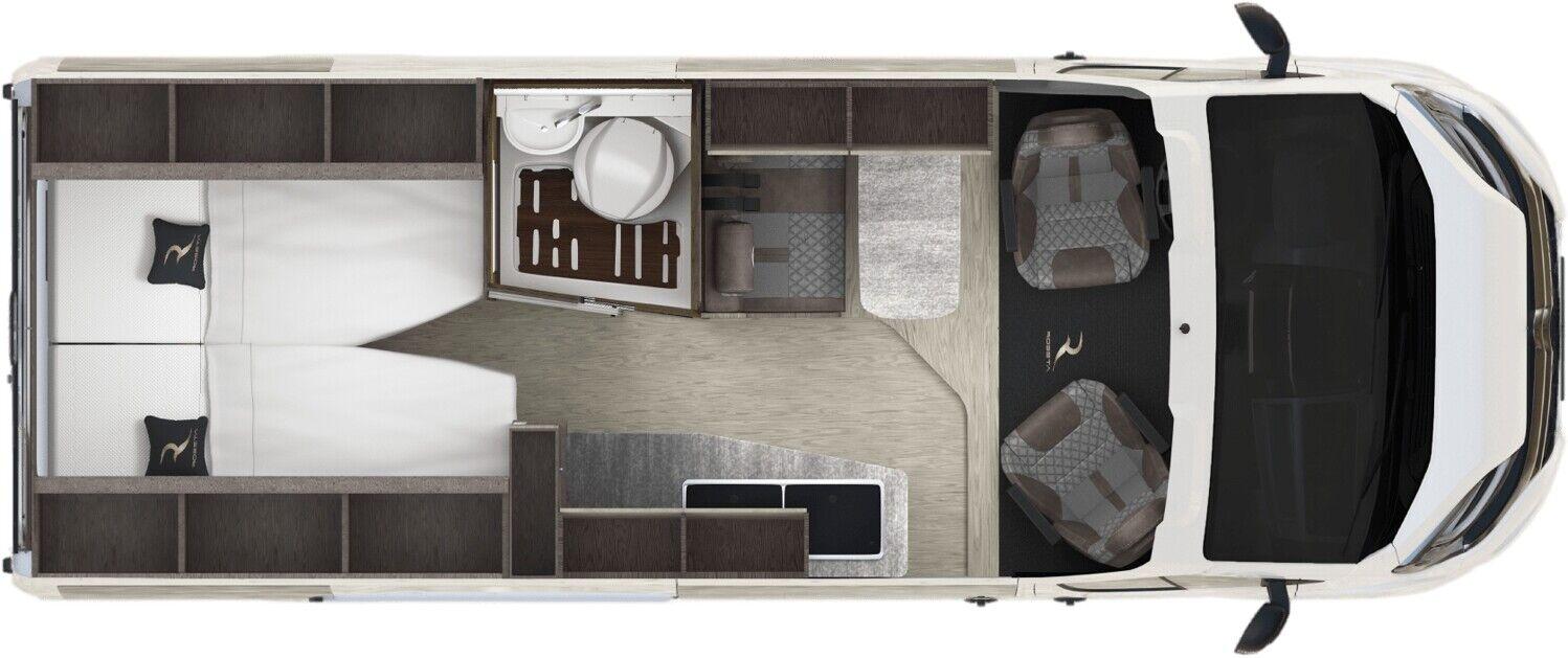 Wohnmobil Fiat Ducato Robeta 180 PS Kronos mit 2 Sitzen und 2 Schlafplätzen