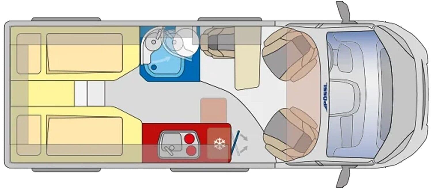 Wohnmobil Citroen Jumper Pössl Citroen Summit Shine 600 LE mit 3 Sitzen und 2 Schlafplätzen