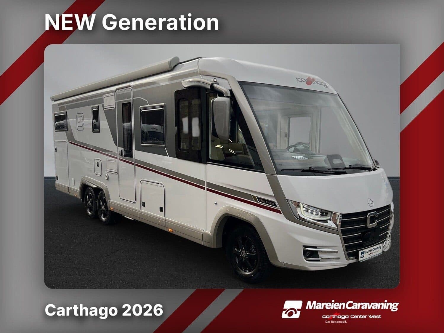 Wohnmobil Mercedes Sprinter Carthago 5.9 XL LE (311) chic c-line I mit 4 Sitzen und 2 Schlafplätzen