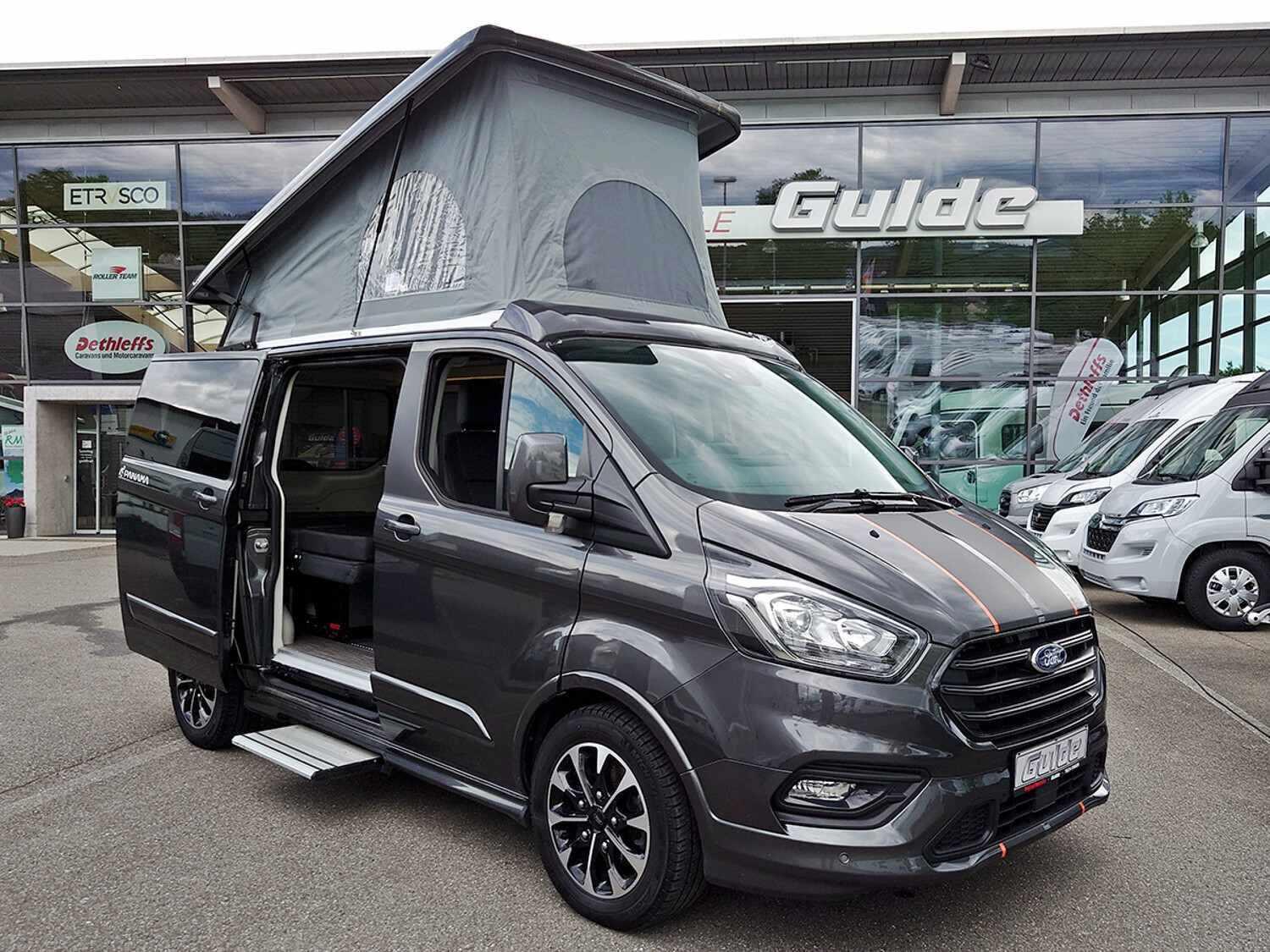 Wohnmobil Ford Transit Custom Panama 10S P mit 5 Sitzen und 4 Schlafplätzen
