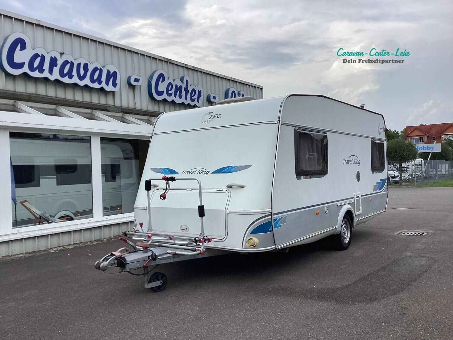 Wohnwagen T.E.C. 490 TE, Einzelbett m. Bettverbr. Travel King mit 0 Schlafplätzen