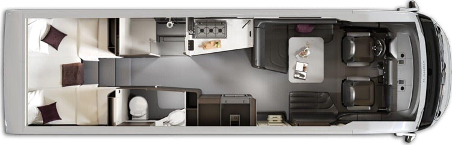 Wohnmobil Mercedes Sprinter Adria 890 LL Supersonic mit 4 Sitzen und 4 Schlafplätzen