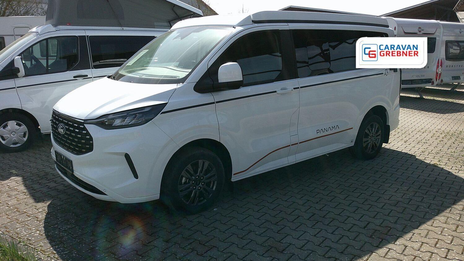 Wohnmobil Ford Transit Custom Panama P10+ Standheizung, Solar, Navi Peak mit 5 Sitzen und 4 Schlafplätzen