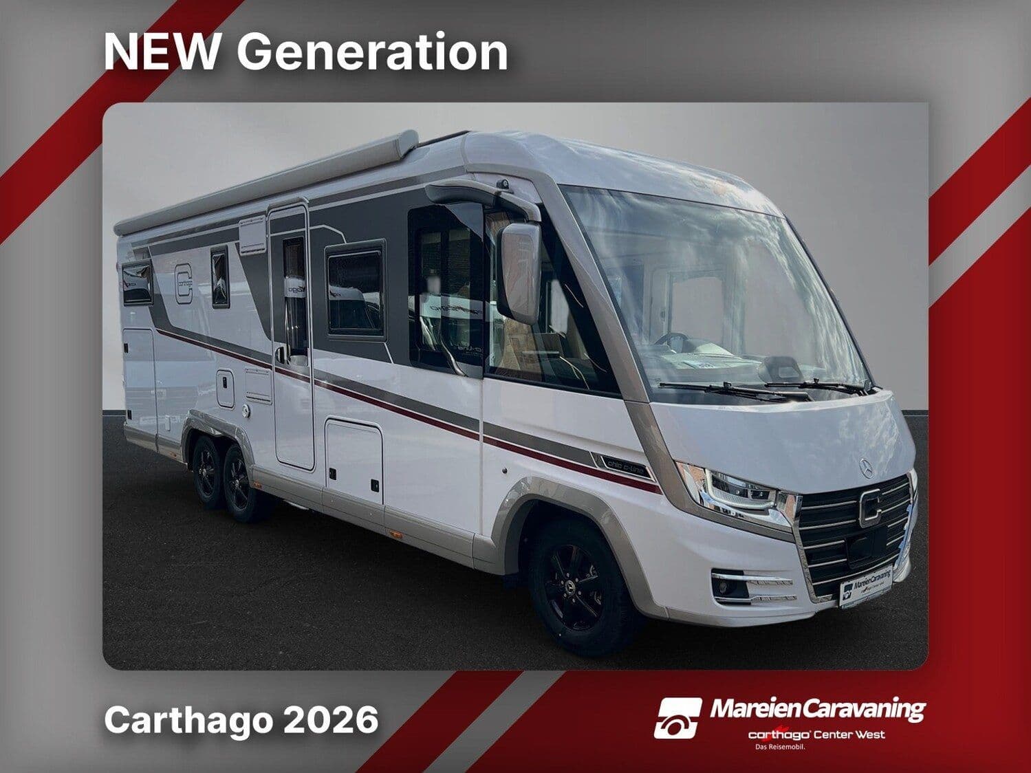 Wohnmobil Mercedes Sprinter Carthago 5.9 XL LE (318) chic c-line I mit 4 Sitzen und 2 Schlafplätzen