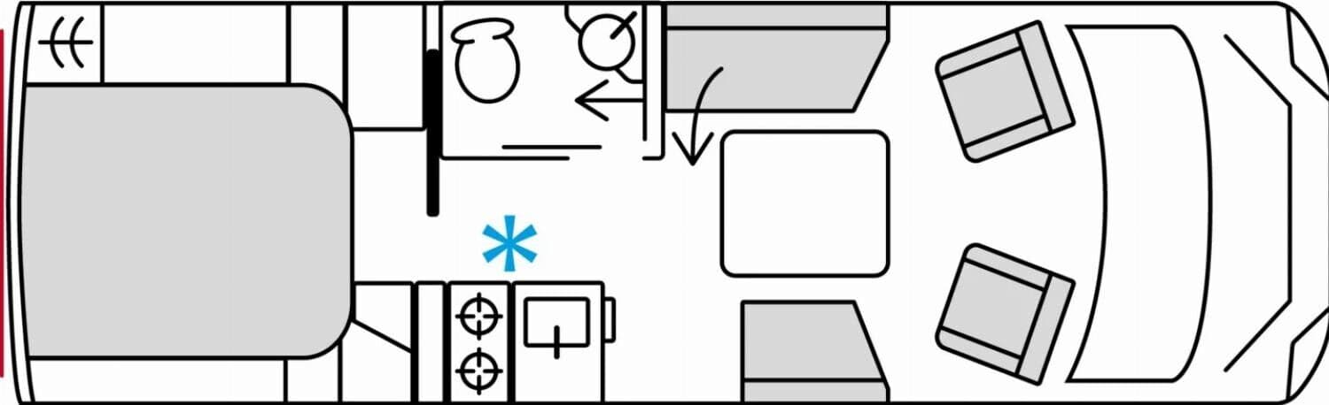 Wohnmobil Fiat Ducato Bürstner SFT 7.4 Signature mit 3 Sitzen und 2 Schlafplätzen