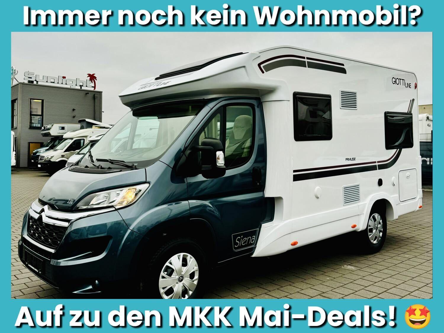 Wohnmobil Citroen Jumper GiottiLine 330 Siena mit 4 Sitzen und 3 Schlafplätzen