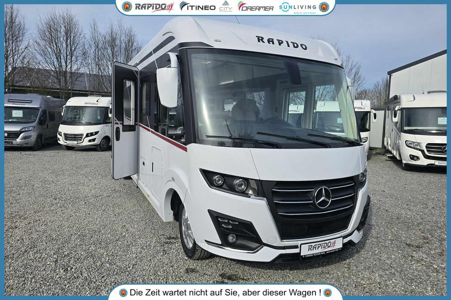Wohnmobil Mercedes Sprinter Rapido i166M Serie Distinction mit 4 Sitzen und 4 Schlafplätzen