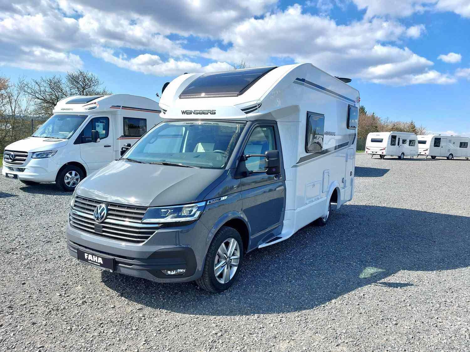 Wohnmobil VW Transporter Weinsberg 500 MQ X-Cursion Van EDITION PEPPER mit 4 Sitzen und 2 Schlafplätzen