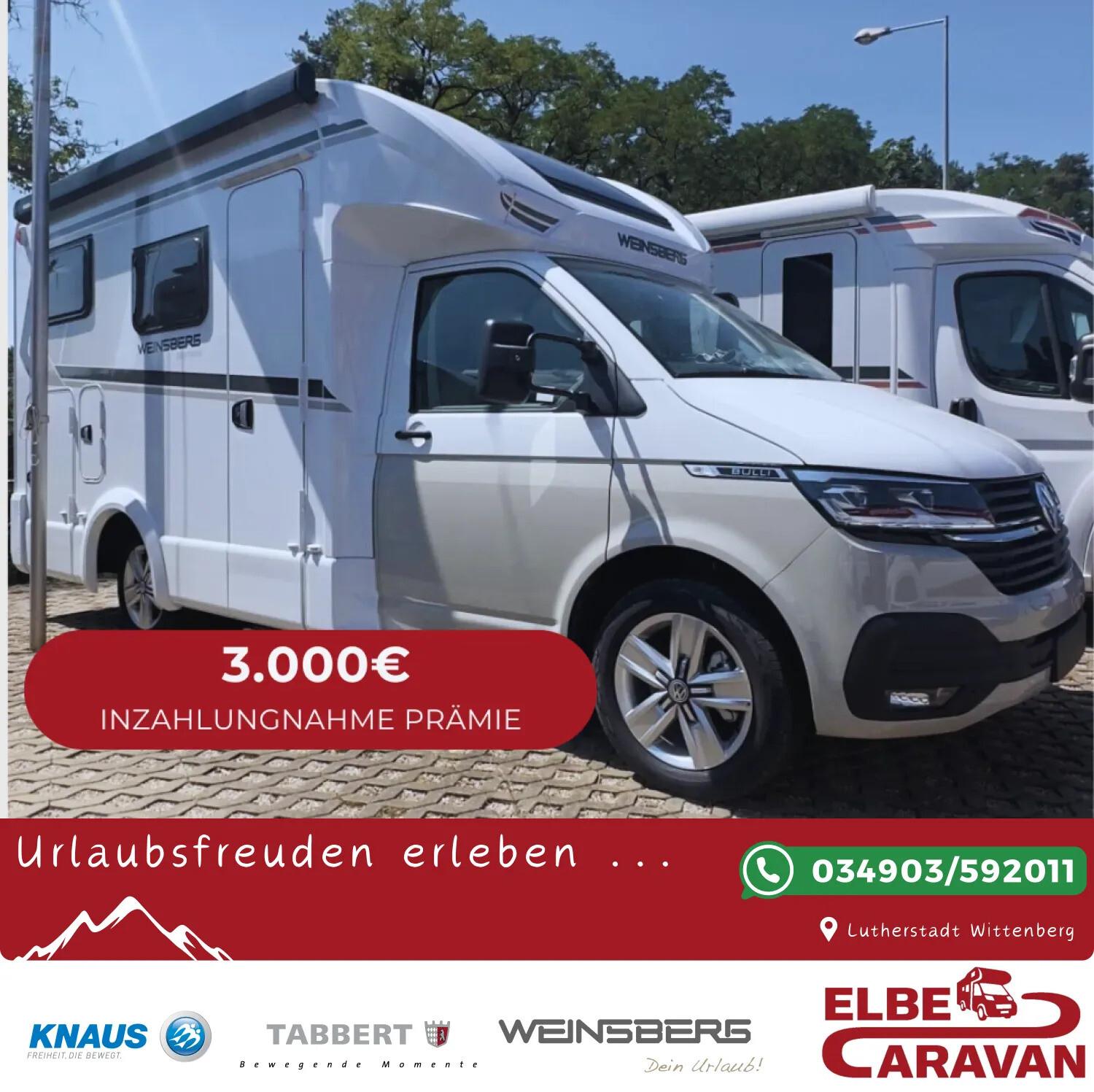 Wohnmobil Weinsberg 500 MQ EDITION [PEPPER] X-Cursion Van mit 4 Sitzen und 2 Schlafplätzen
