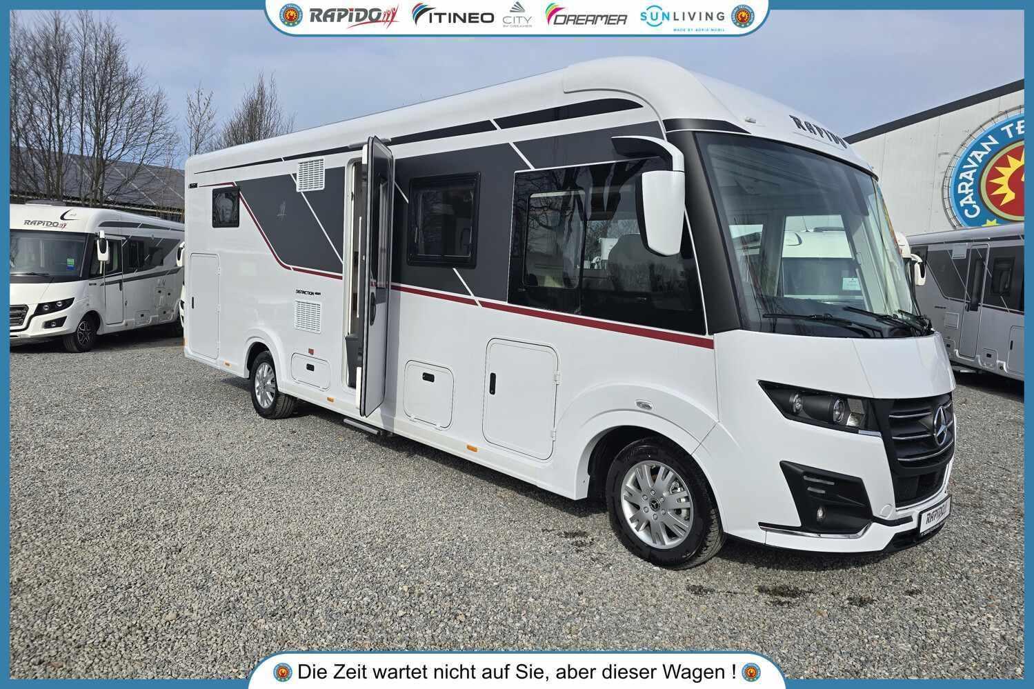 Wohnmobil Mercedes Sprinter Rapido i166M Serie Distinction mit 4 Sitzen und 4 Schlafplätzen
