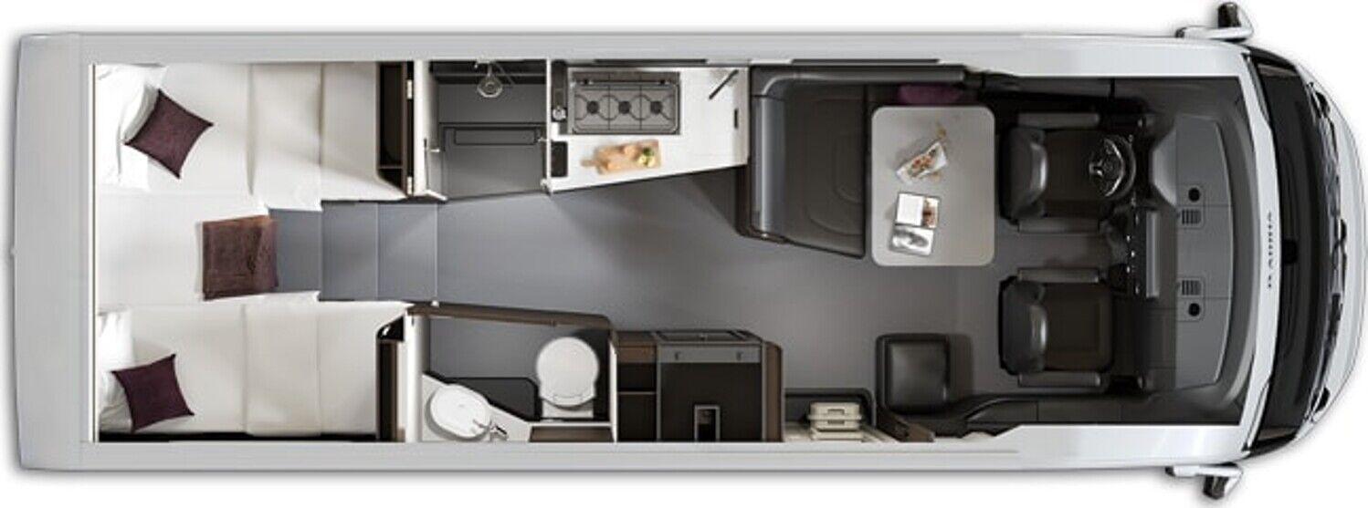 Wohnmobil Mercedes Sprinter Adria 780 SL Supersonic mit 4 Sitzen und 4 Schlafplätzen