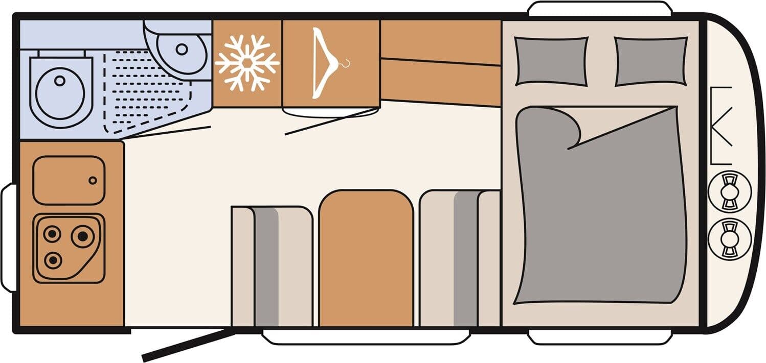 Wohnwagen Dethleffs c-joy 420 QSH bei Caravan Park Erkner GmbH Wohnwagen Dethleffs 420 QSH c-joy mit 3 Schlafplätzen