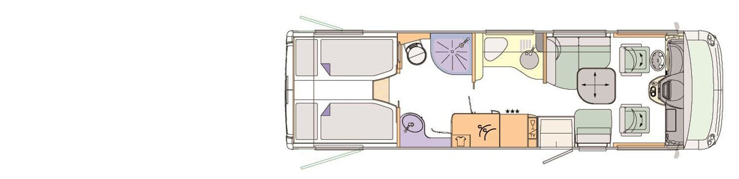 Wohnmobil Concorde Credo 840 L mit 3 Sitzen bei SOMA Caravaning Center Warendorf GmbH Wohnmobil Iveco Daily Concorde 840 L Credo mit 3 Sitzen und 2 Schlafplätzen