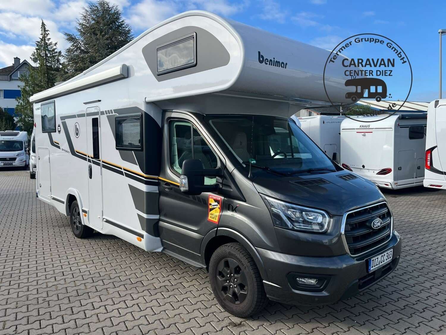 Wohnmobil Benimar Sport S363 mit 5 Sitzen bei Termer Gruppe GmbH Wohnmobil Ford Transit Benimar S363 Sport mit 5 Sitzen und 5 Schlafplätzen