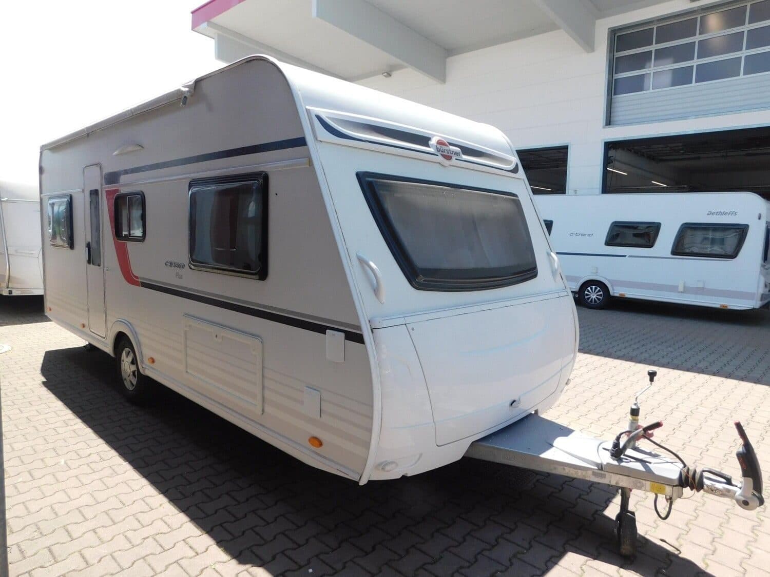 Wohnwagen Bürstner Averso Plus 520 TL bei Neuss Camping / Neuss GmbH Wohnwagen Bürstner 520 TL Averso Plus mit 6 Schlafplätzen