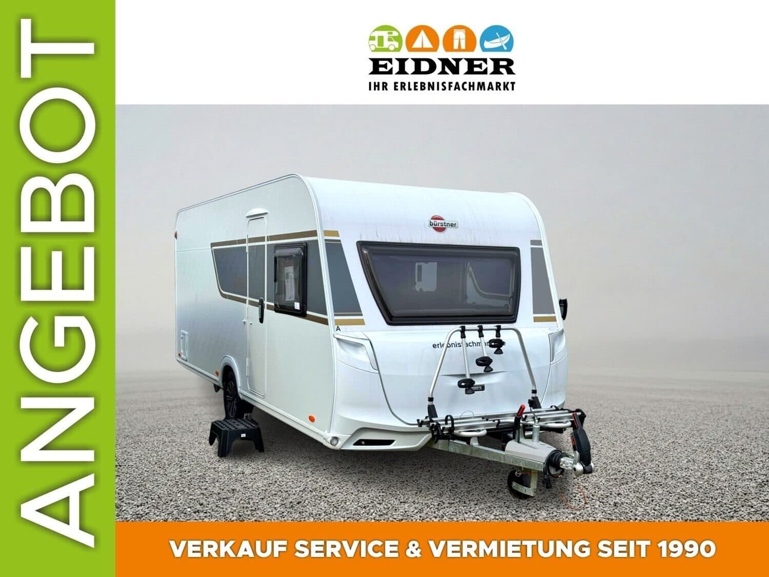 Wohnwagen Bürstner B66 465 TS mit 4 Sitzen bei Eidner & Stangl GmbH & Co. KG Wohnwagen Bürstner 465 TS B66 mit 4 Sitzen und 4 Schlafplätzen