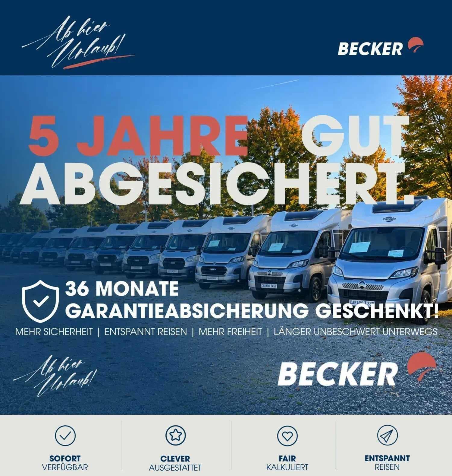 Wohnmobil Carado V 347 PRO+ mit 4 Sitzen bei Wohnwagen Becker GmbH & Co. KG Wohnmobil Citroen Jumper Carado 347 PRO+ V mit 4 Sitzen und 2 Schlafplätzen