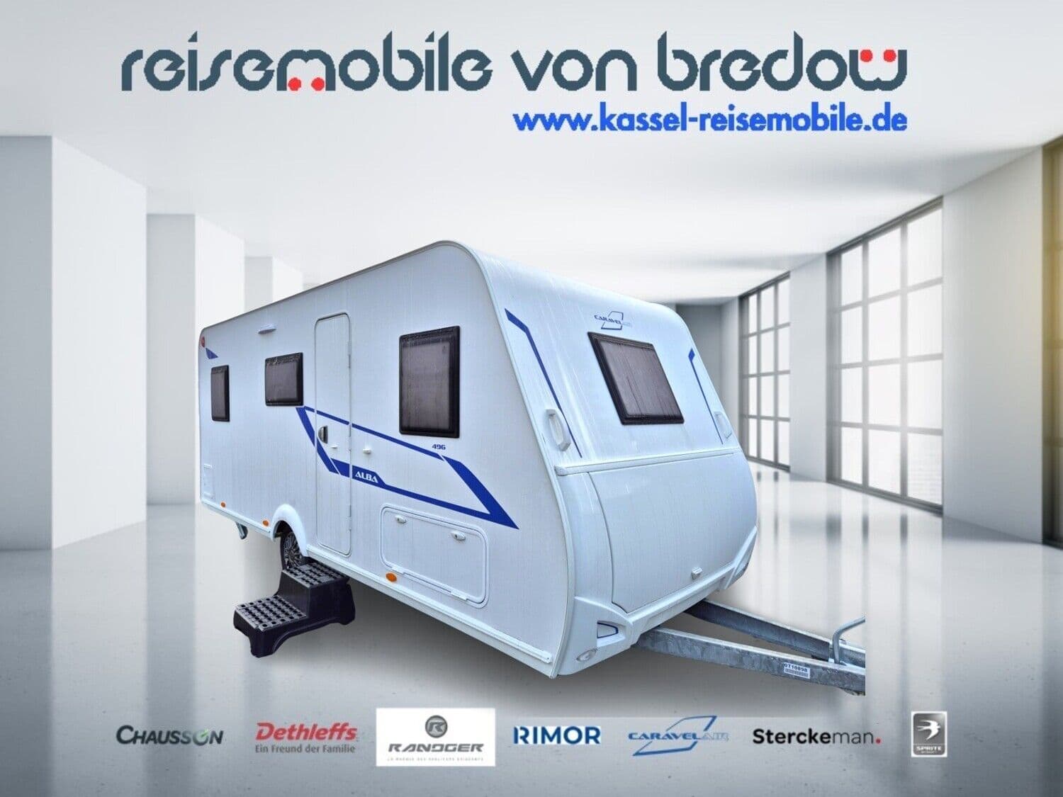 Wohnwagen Caravelair Alba 496 bei Reisemobile von Bredow Wohnwagen Caravelair 496 Alba mit 2 Schlafplätzen