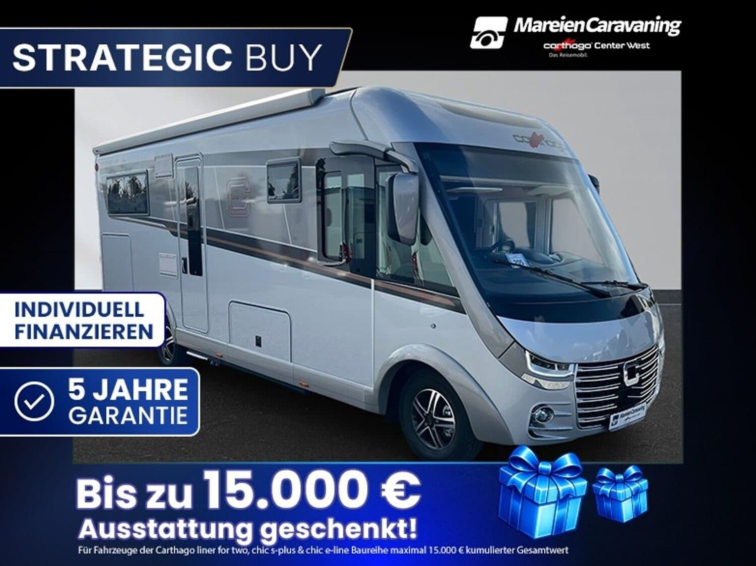 Wohnmobil Carthago liner-for-two I 53 mit 2 Sitzen bei Mareien Caravaning GmbH Wohnmobil Fiat Ducato Carthago I 53 liner-for-two mit 2 Sitzen und 2 Schlafplätzen