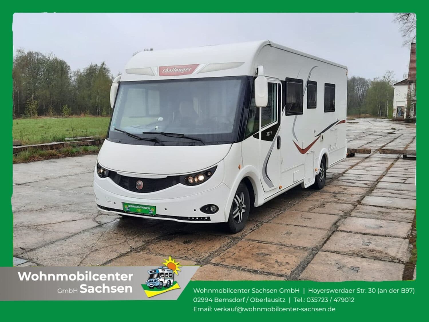 Wohnmobil Challenger Sirius 3077 mit 4 Sitzen bei Wohnmobilcenter Sachsen GmbH Wohnmobil Fiat Ducato Challenger 3077 Sirius mit 4 Sitzen und 4 Schlafplätzen
