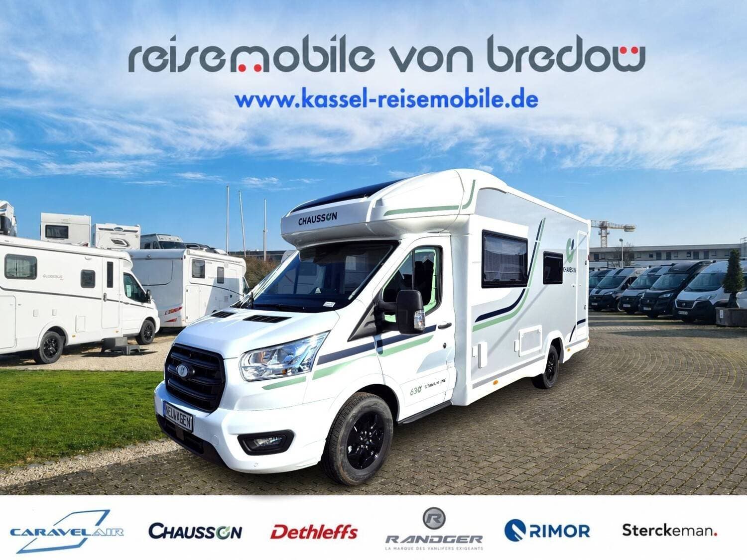 Wohnmobil Chausson Teilintegriert Titanium Line 630 mit 4 Sitzen bei Reisemobile von Bredow Wohnmobil Ford Transit Chausson 630 Teilintegriert Titanium Line mit 4 Sitzen und 2 Schlafplätzen