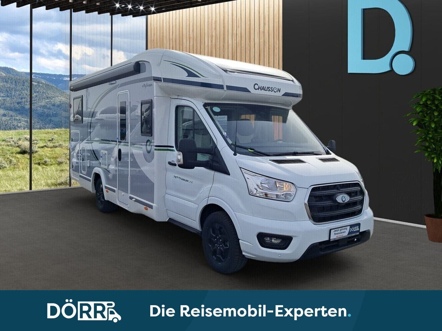 Wohnmobil Chausson Teilintegriert Titanium Line 797 mit 4 Sitzen bei Dörr Reisemobile GmbH Wohnmobil Ford Transit Chausson 797 Teilintegriert Titanium Line mit 4 Sitzen und 3 Schlafplätzen