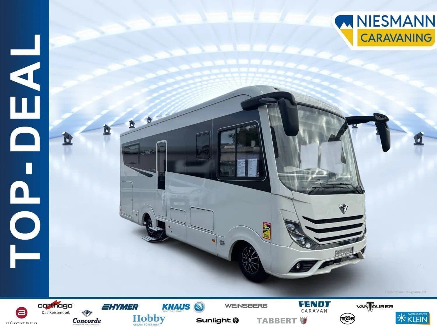 Wohnmobil Concorde Carver 791 RL mit 4 Sitzen bei Niesmann Caravaning GmbH & Co. KG Wohnmobil Iveco Daily Concorde 791 RL Carver mit 4 Sitzen und 2 Schlafplätzen