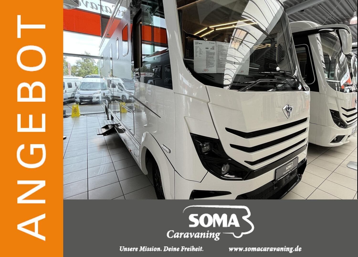 Wohnmobil Concorde Carver 890 RLI mit 4 Sitzen bei SOMA Caravaning Center Warendorf GmbH Wohnmobil Iveco Daily Concorde 890 RLI Carver mit 4 Sitzen und 4 Schlafplätzen
