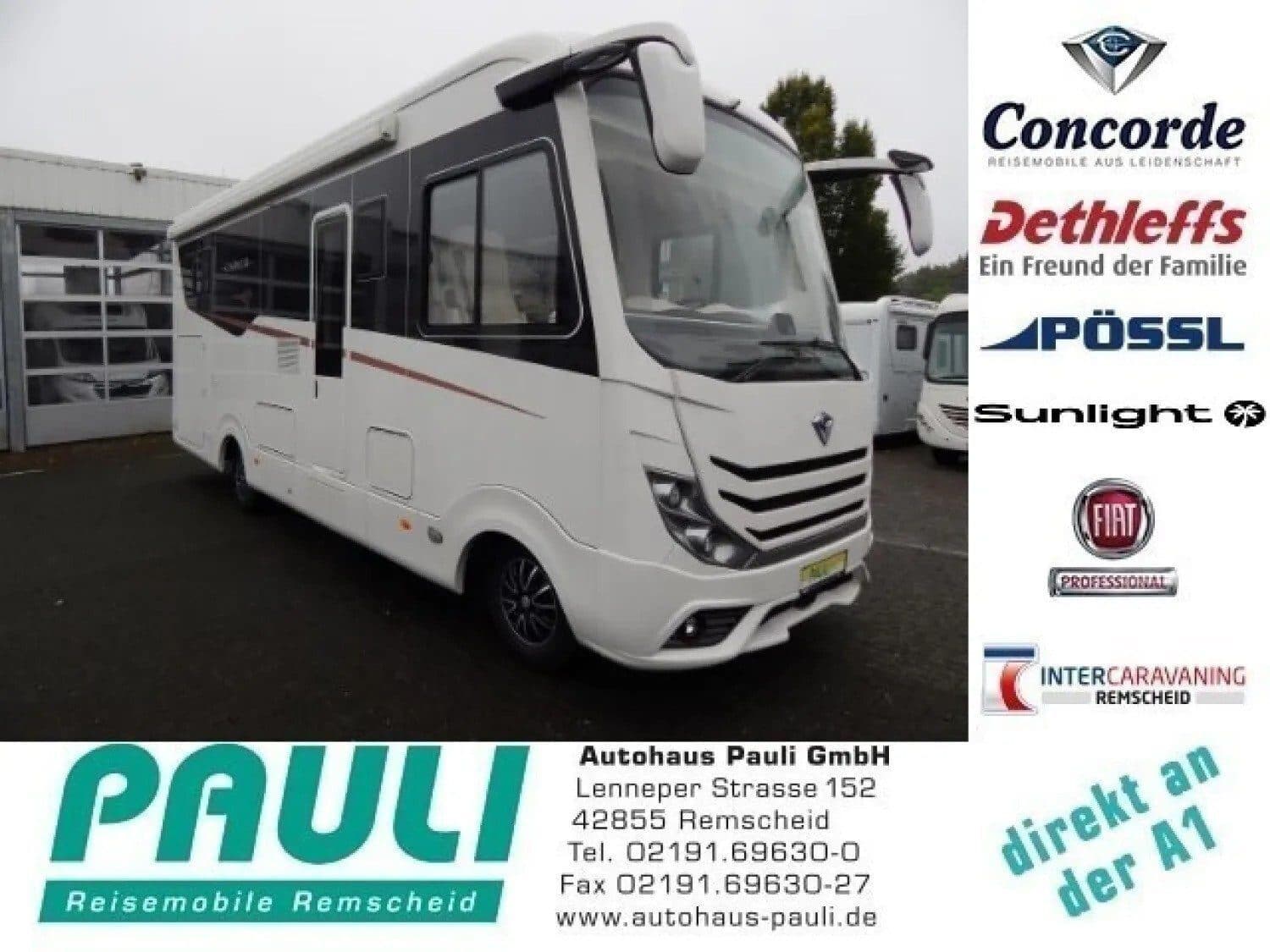 Wohnmobil Concorde Carver Diamond 790 L mit 4 Sitzen bei Autohaus Pauli GmbH Wohnmobil Iveco Daily Concorde 790 L Carver Diamond mit 4 Sitzen und 4 Schlafplätzen