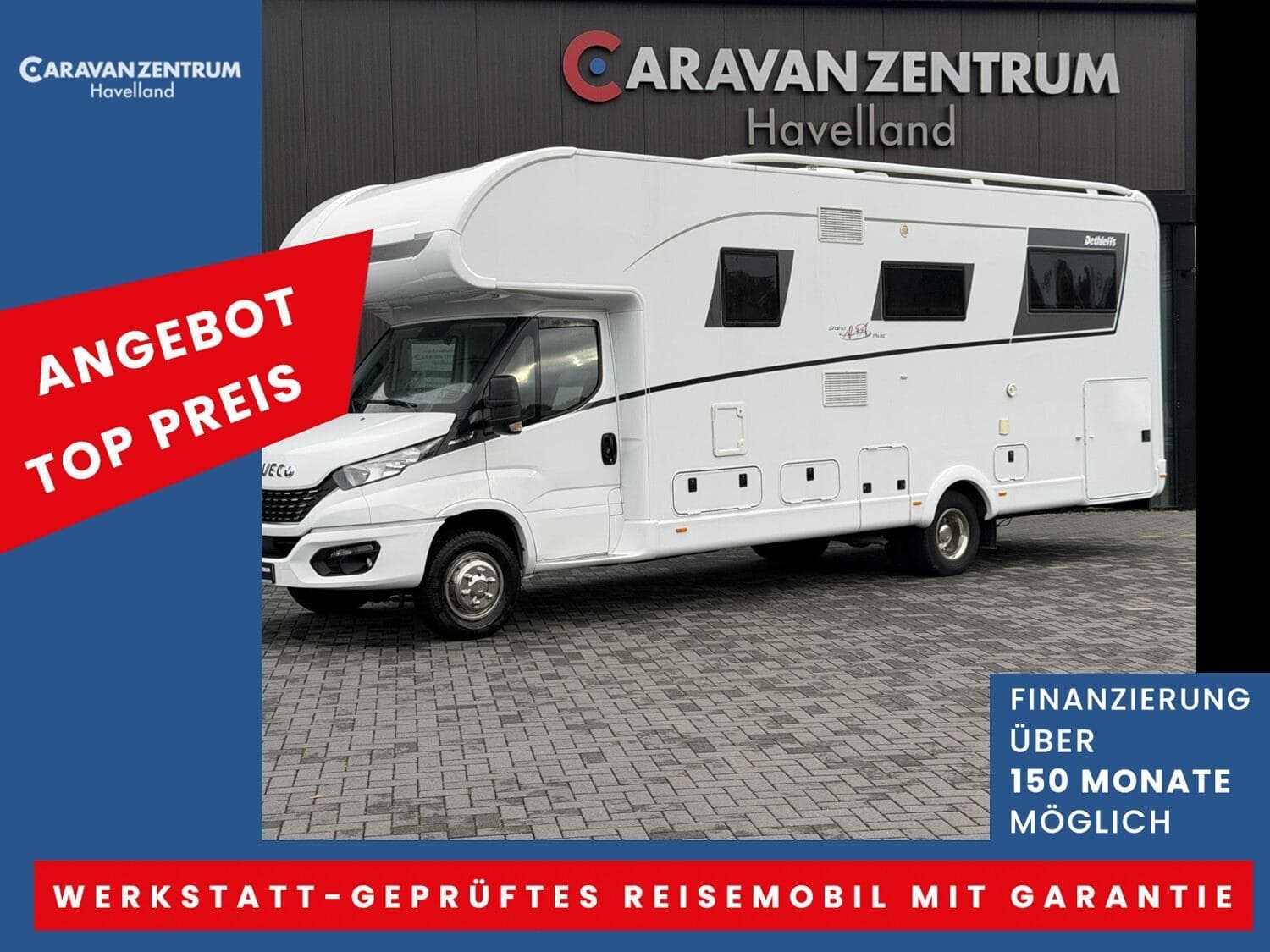 Wohnmobil Dethleffs Alpa A 9820-2 mit 4 Sitzen bei Caravan Zentrum Havelland Inhaber Robert Wendt Wohnmobil Iveco Daily Dethleffs A 9820-2 Alpa mit 4 Sitzen und 4 Schlafplätzen