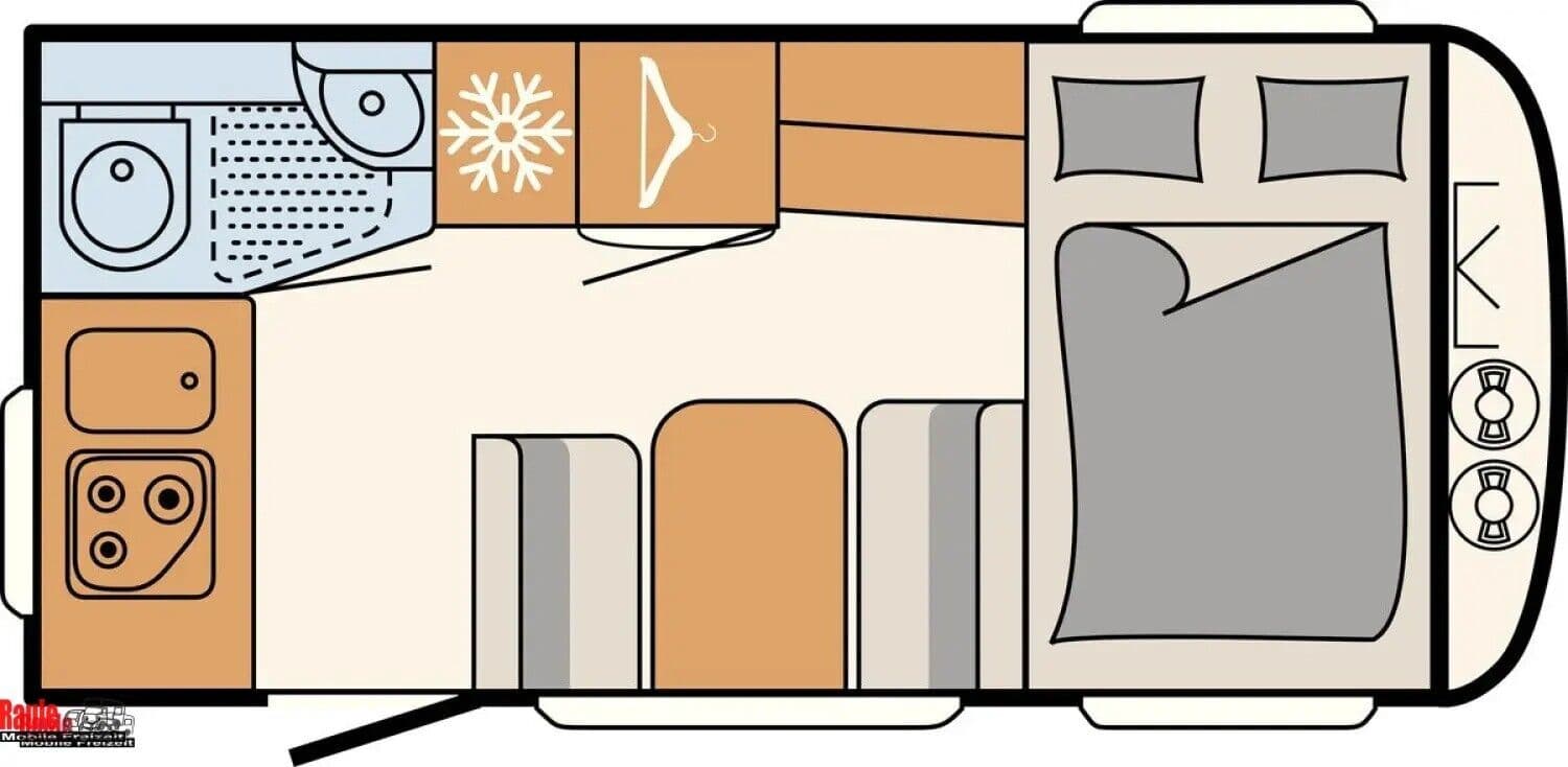 Wohnwagen Dethleffs c-joy 420 QSH bei Raule Mobile Freizeit GmbH Wohnwagen Dethleffs 420 QSH c-joy mit 3 Schlafplätzen