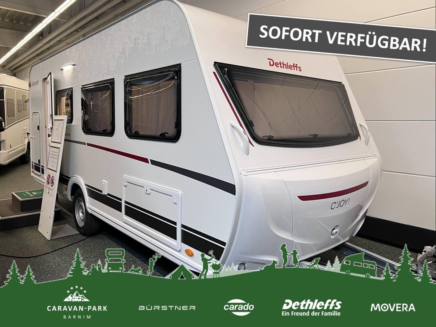 Wohnwagen Dethleffs c-joy Active 480 QLK bei Zemke Autohaus Bernau GmbH Wohnwagen Dethleffs 480 QLK c-joy Active mit 5 Schlafplätzen