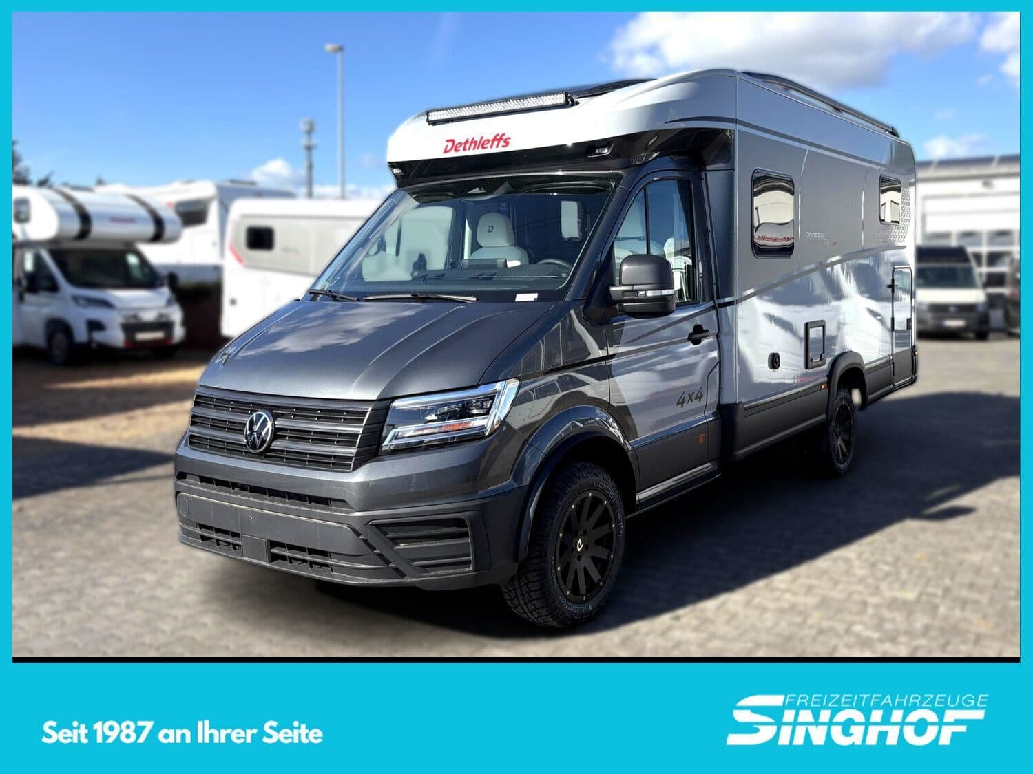 Wohnmobil Dethleffs Globebus Performance 4x4 T 46 mit 6 Sitzen bei Freizeitfahrzeuge Singhof GmbH & Co. KG Wohnmobil VW Crafter Dethleffs T 46 Globebus Performance 4x4 mit 6 Sitzen und 2 Schlafplätzen
