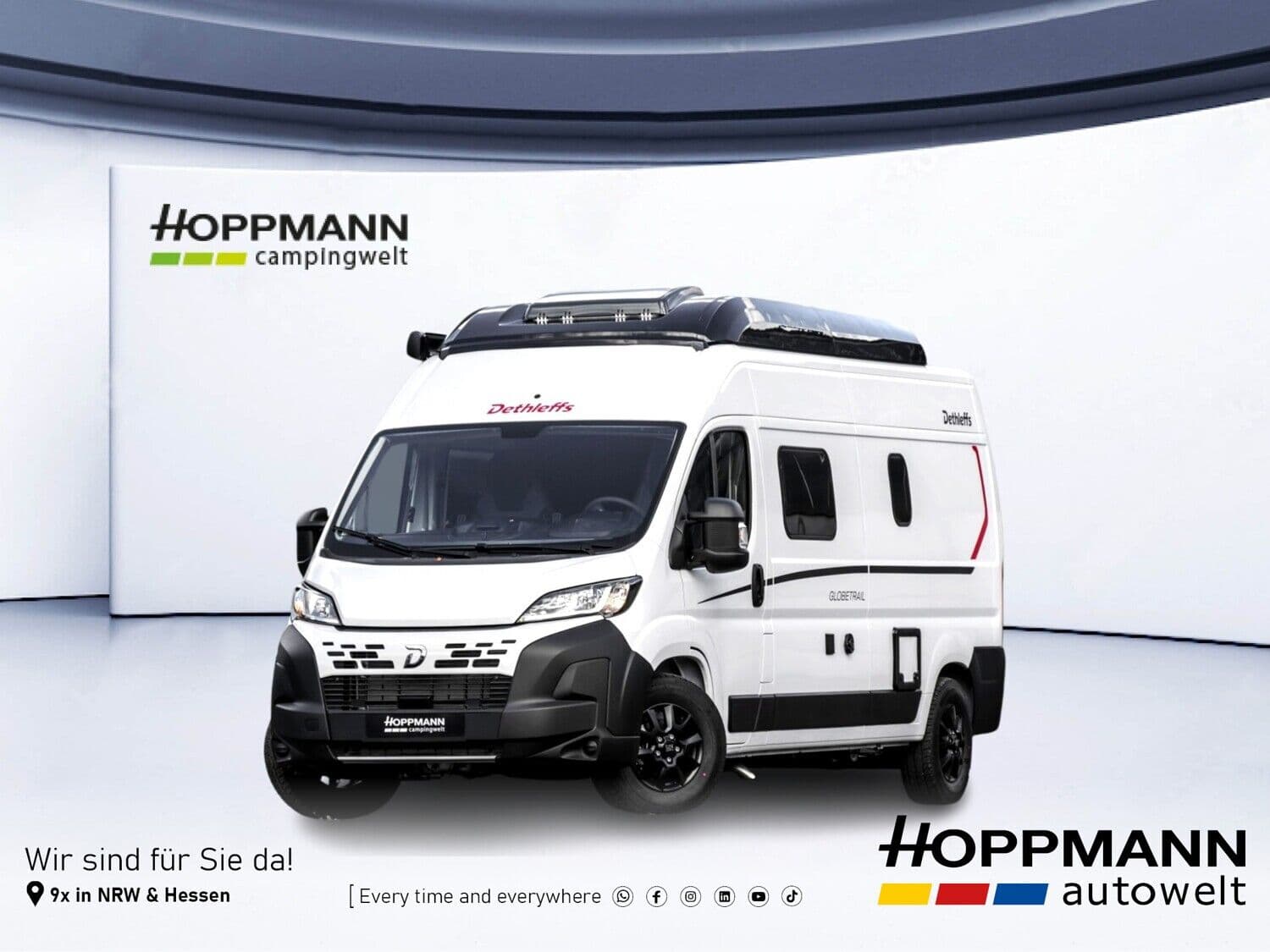 Wohnmobil Dethleffs Globetrail Active 600 DS Fiat mit 4 Sitzen bei Hoppmann Autohaus GmbH Wohnmobil Fiat Ducato Dethleffs 600 DS Fiat Globetrail Active mit 4 Sitzen und 2 Schlafplätzen