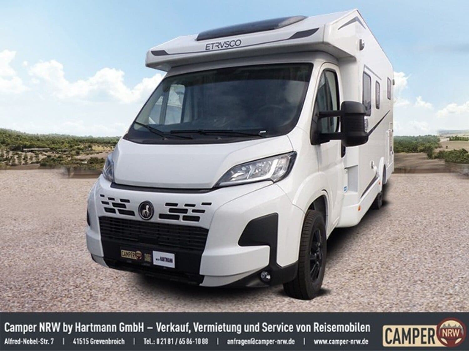 Wohnmobil Etrusco T-Modell Base 7.4 SB mit 4 Sitzen bei Hartmann GmbH Mercedes Benz Wohnmobil Fiat Ducato Etrusco 7.4 SB T-Modell Base mit 4 Sitzen und 2 Schlafplätzen