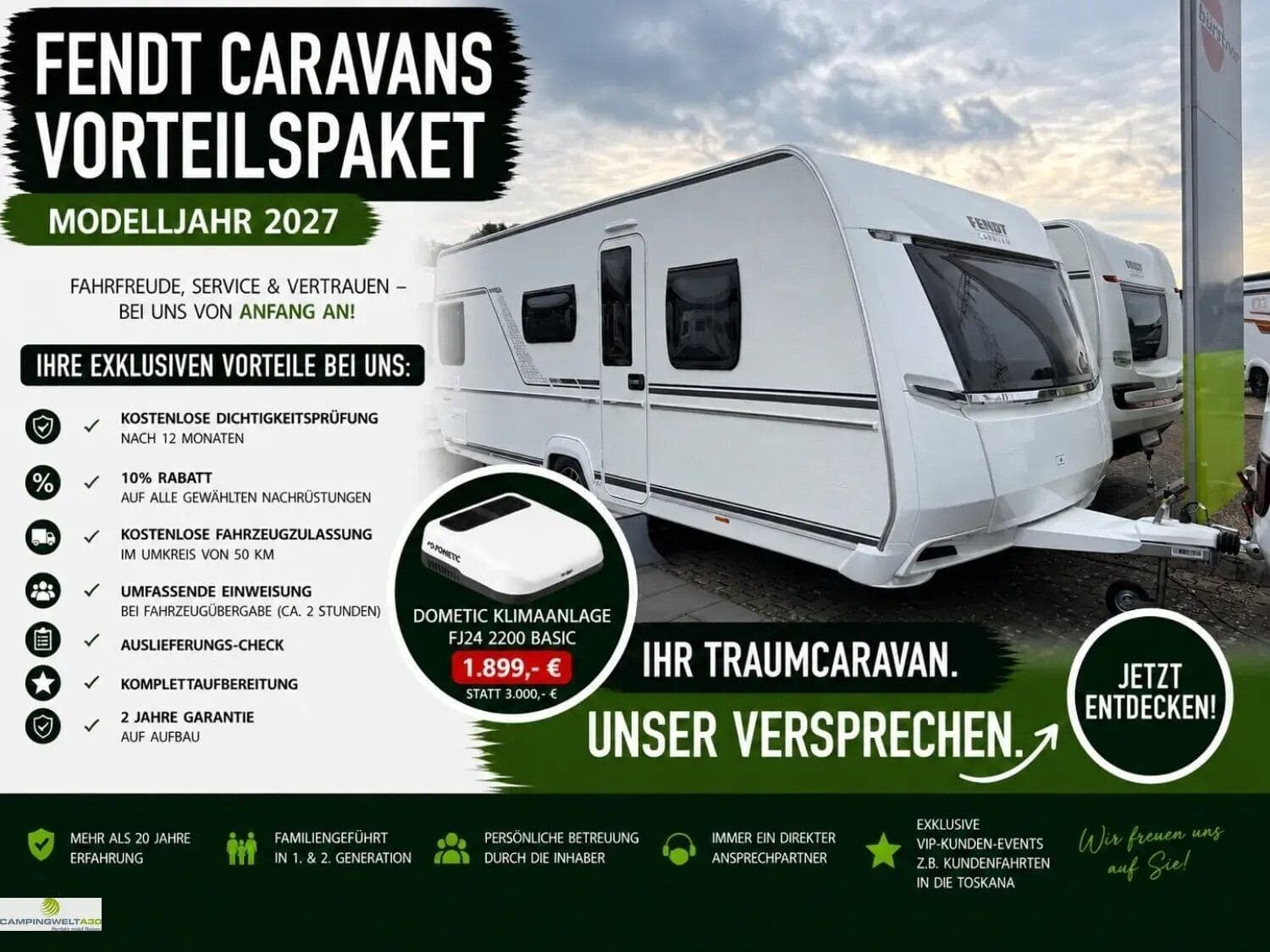 Wohnwagen Fendt Bianco Activ 560 SKM bei Campingwelt A30 GmbH Wohnwagen Fendt 560 SKM Bianco Activ mit 6 Schlafplätzen
