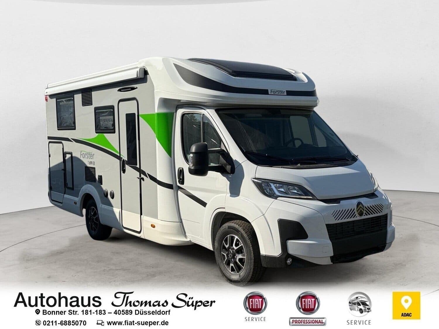 Wohnmobil Forster T F699 EB mit 4 Sitzen bei Autohaus Thomas Süper Wohnmobil Citroen Jumper Forster F699 EB T mit 4 Sitzen und 4 Schlafplätzen