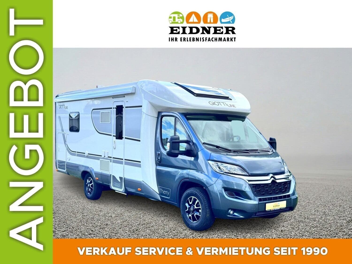 Wohnmobil GiottiLine Therry T 38 mit 4 Sitzen bei Eidner & Stangl GmbH & Co. KG Wohnmobil Citroen Jumper GiottiLine T 38 Therry mit 4 Sitzen und 4 Schlafplätzen
