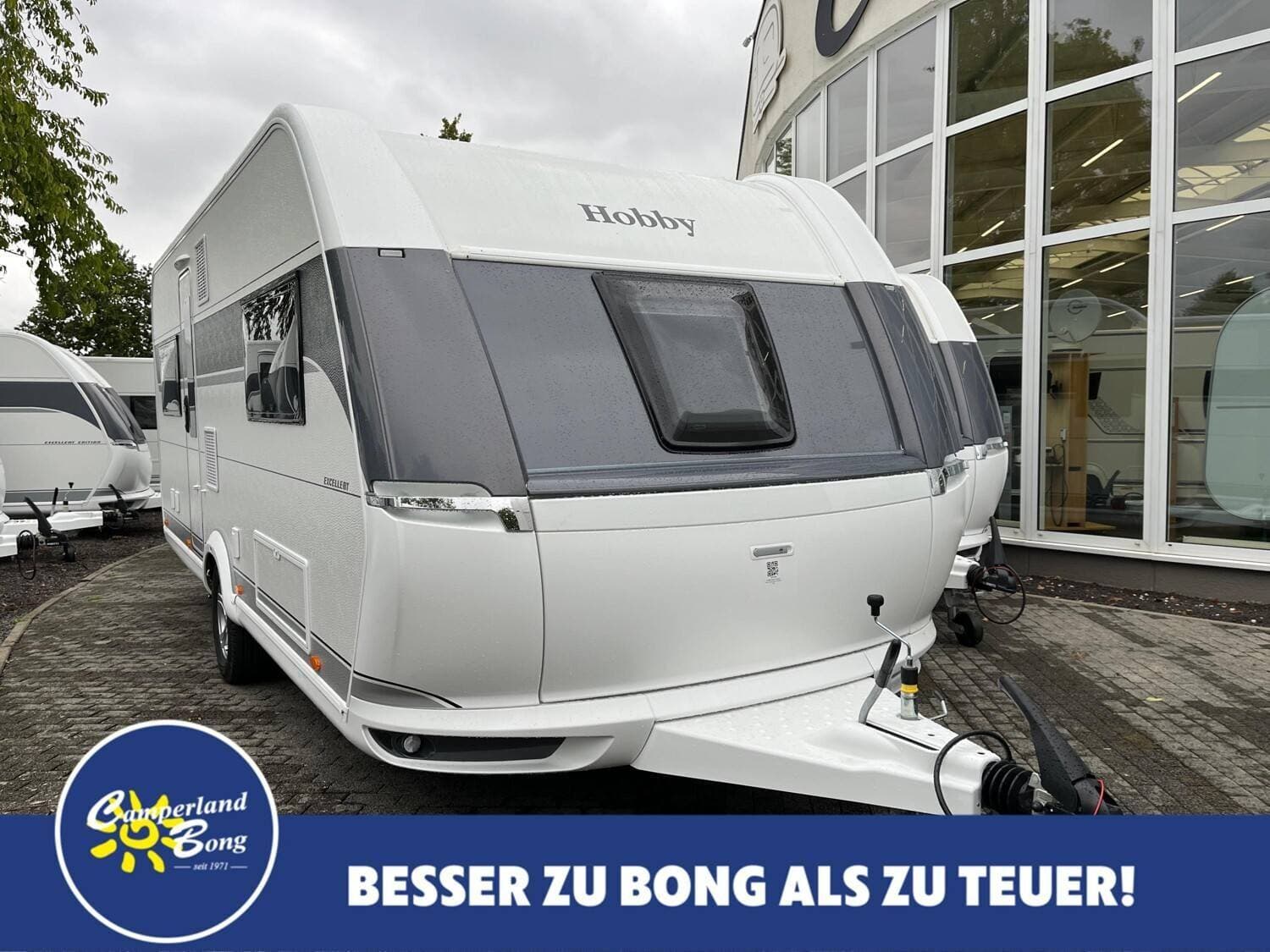 Wohnwagen Hobby Excellent 560 CFe bei Camperland Bong GmbH Wohnwagen Hobby 560 CFe Excellent mit 4 Schlafplätzen