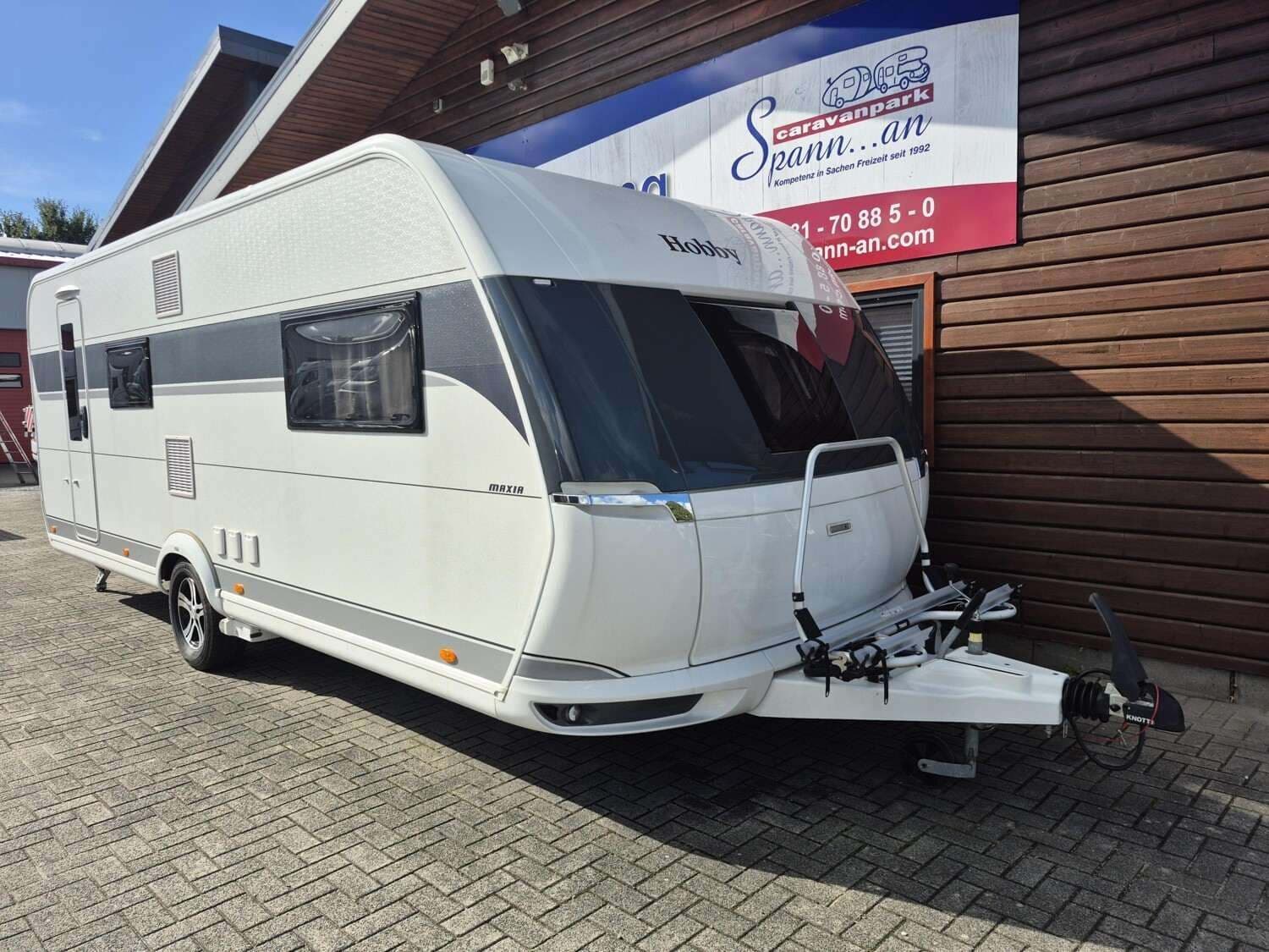 Wohnwagen Hobby Maxia 595 KML bei Caravanpark Spann...an GmbH Wohnwagen Hobby 595 KML Maxia mit 3 Schlafplätzen